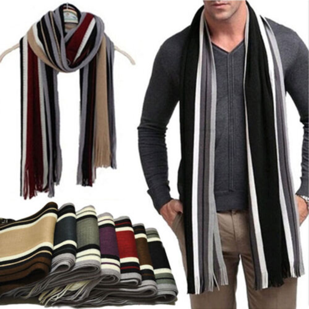 Men Scarf Wool - Syal pria kasmir, syal panjang pria