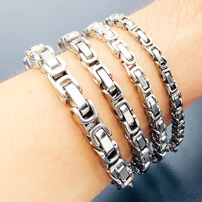 Mens Fashion In 1920 - Pria Perhiasan Gelang 316 Stainless Steel