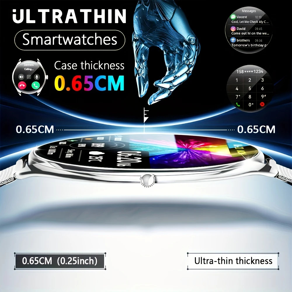 Men'S Fashion Week 2026 - Jam Tangan Pintar Ultra Tipis Baru