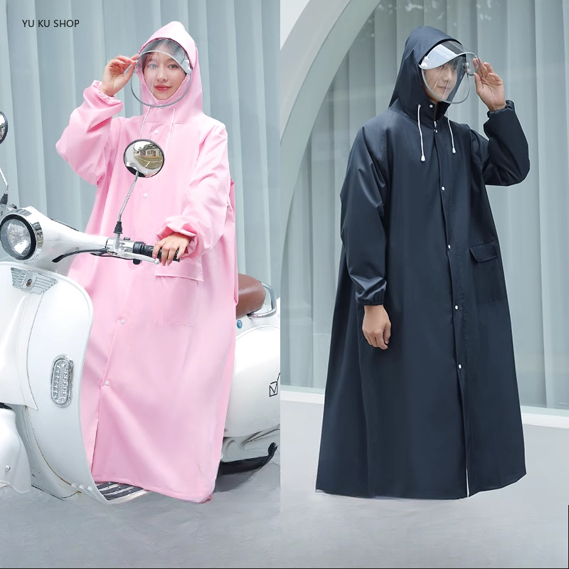 Mens Fashion Poncho - Mantel Hujan Panjang Bersirkulasi Modis Ponco