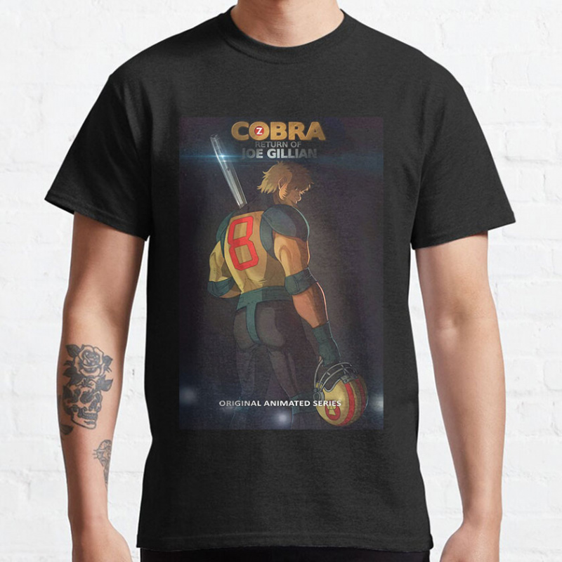 Men'S Fashion From The 80S - Kaus Grafis Manga Kartun Cobra Petualangan