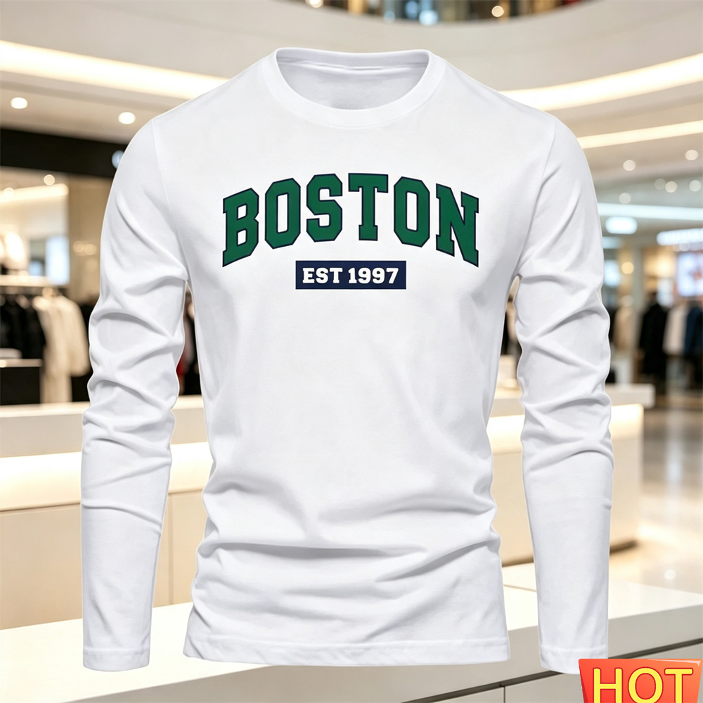 Quality Men'S Fashion - Kaos Lengan Panjang Pria Musim Gugur