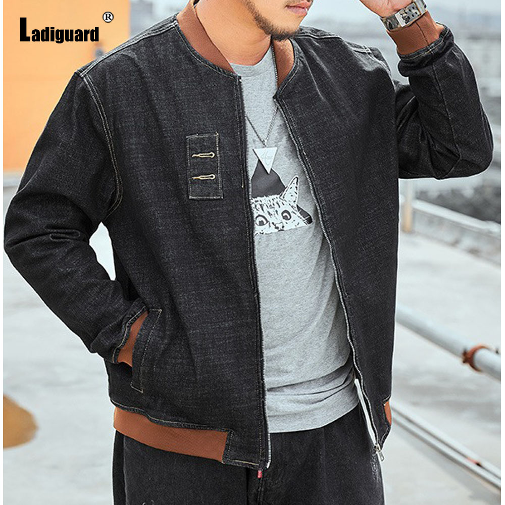 Mens Fashion Denim Jacket - Ladiguard jaket denim perca untuk pria,