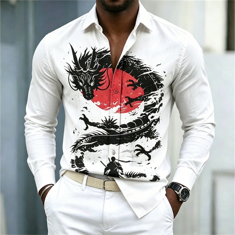 Quality Men'S Fashion - Kemeja Pria Terbaru 2026 Putih Hitam