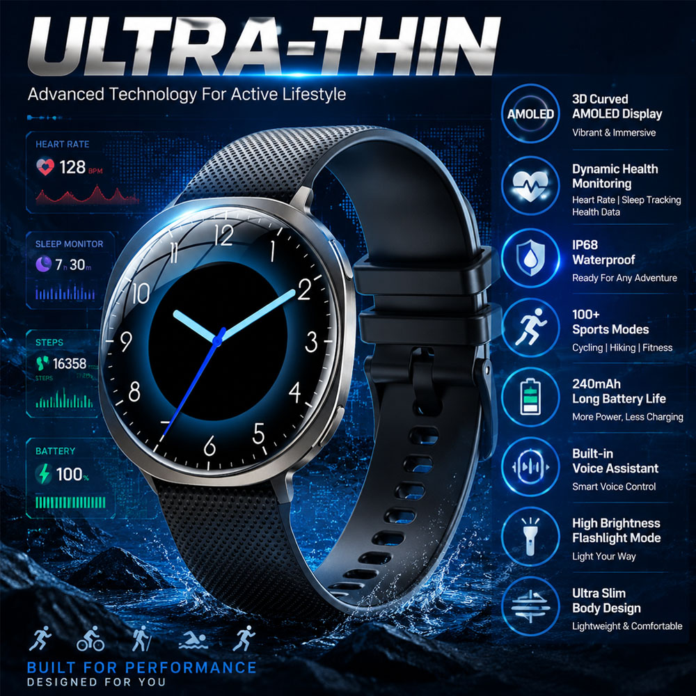 Men'S Fashion Week 2026 - Jam Tangan Pintar Baru Pelacak Kebugaran