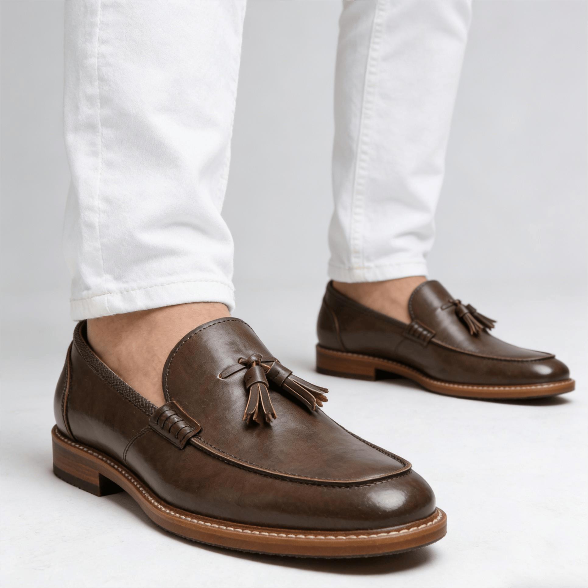 Men'S Fashion Loafers Shoes - Sepatu Musim Panas Pria Sepatu Kulit