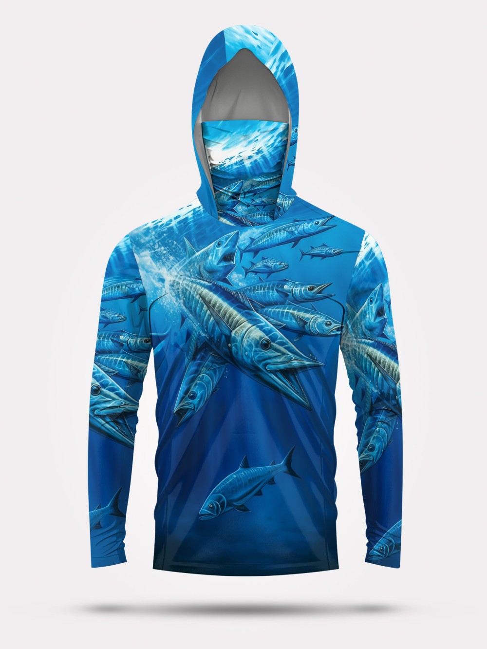Mens Fashion Casual - Baju Pancing Pria Motif Ikan untuk