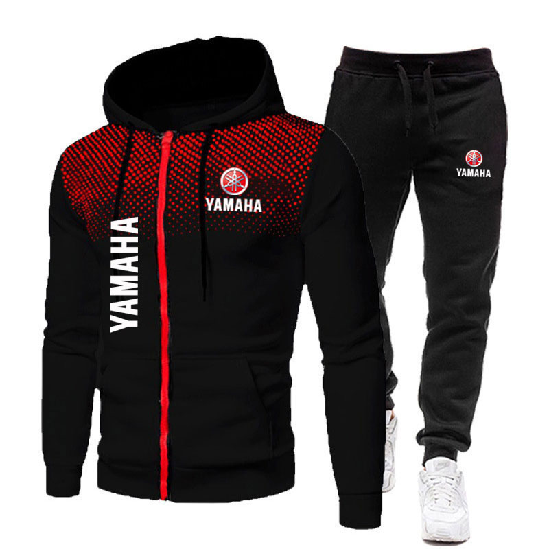 Men'S Fashion Hoodie - Setelan Pria Yamaha dengan Cetakan Logo,