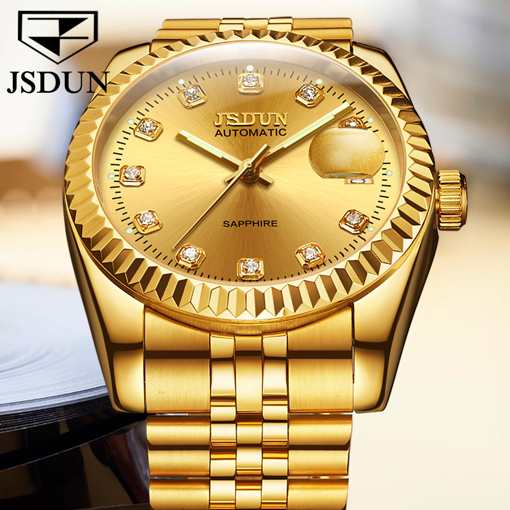 Mens Fashion In 1920 - JSDUN jam tangan mekanis otomatis pria,