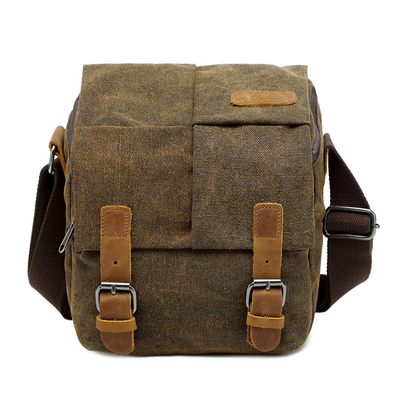 Men Fashion Photography - Tas kamera selempang retro, tas kamera