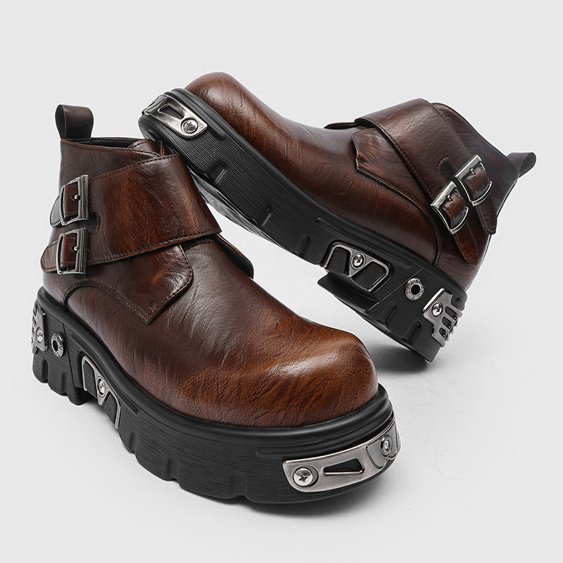 Men'S Fashion News - Sepatu bot platform punk goth fashion