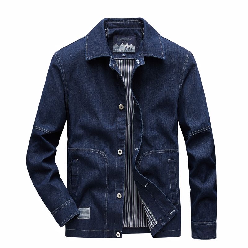 Mens Fashion Denim Jacket - Tren Fashion Musim Gugur dan Musim