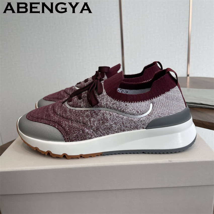 Men'S Fashion Loafers Shoes - Sepatu Pantofel Rajutan Multiwarna Baru Pria