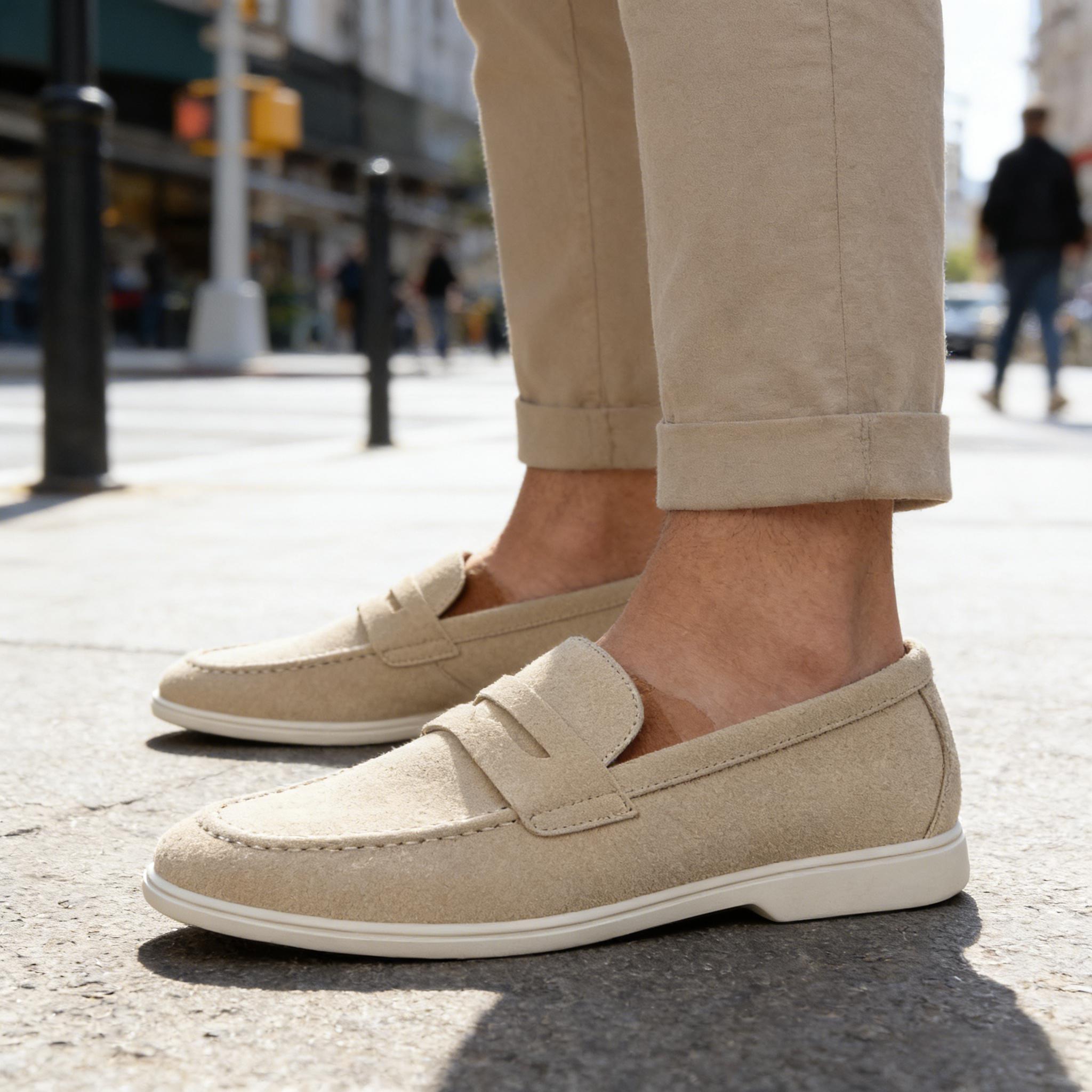 Men'S Fashion Loafers Shoes - Sepatu Moccasin Pria Nyaman Bernapas Model