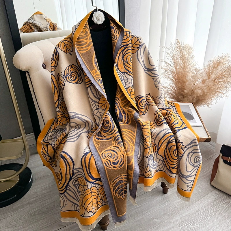 Syal Hangat Kasmir Retro Musim - Mens Fashion Poncho ulasan dan harga
