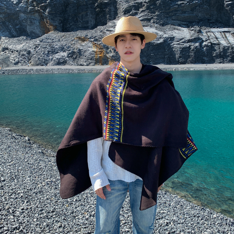 Jubah Pria Gaya Etnik untuk Pe - Mens Fashion Poncho ulasan dan harga