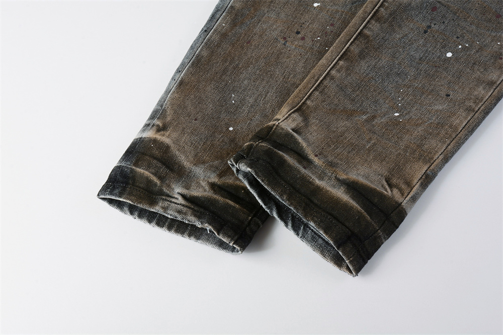 Celana Jeans Pria Gaya Amerika - Skinny Jeans Ripped ulasan dan harga