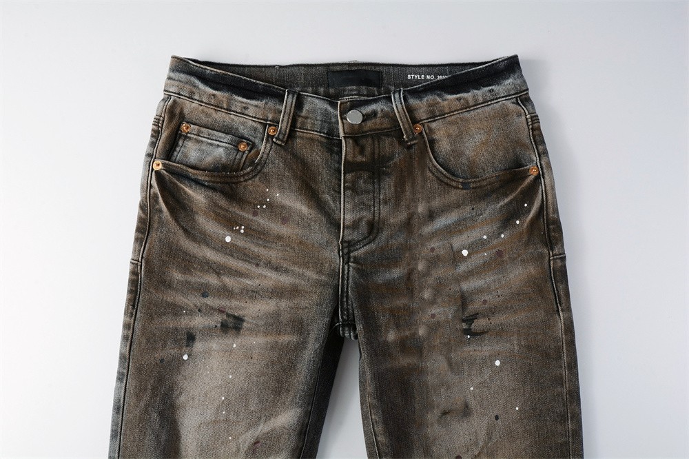 Celana Jeans Pria Gaya Amerika - Skinny Jeans Ripped ulasan dan harga