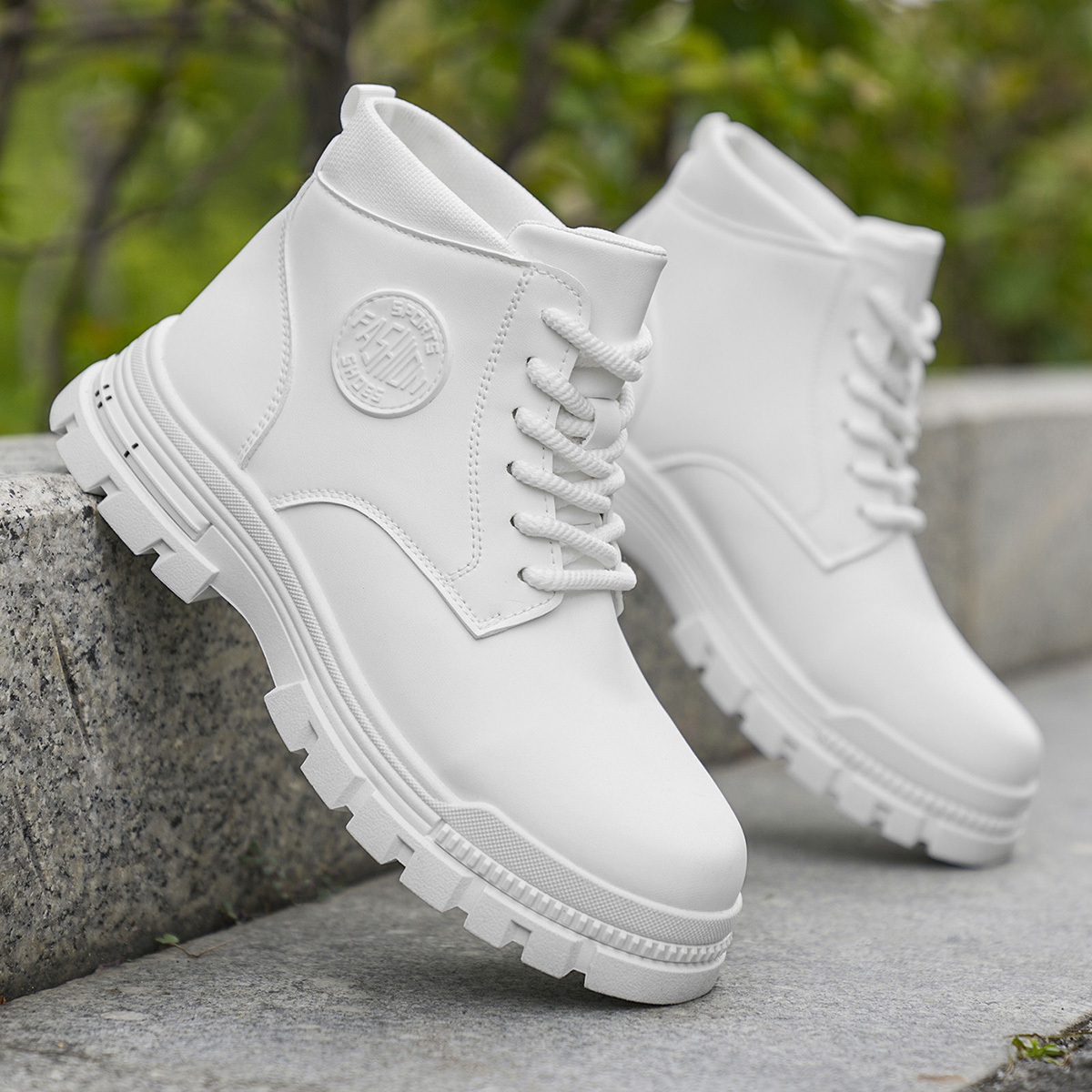 Sepatu Bot Motor Putih Pria Mo - Men'S Fashion News ulasan dan harga