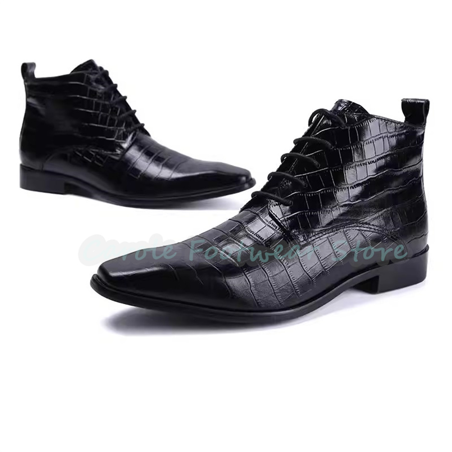Sepatu Bot Kulit Asli untuk Pr - Mens Fashion Dress Shoes ulasan dan harga