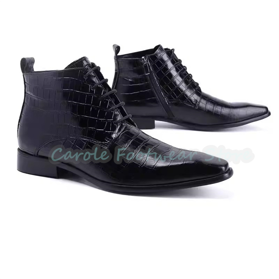 Sepatu Bot Kulit Asli untuk Pr - Mens Fashion Dress Shoes ulasan dan harga