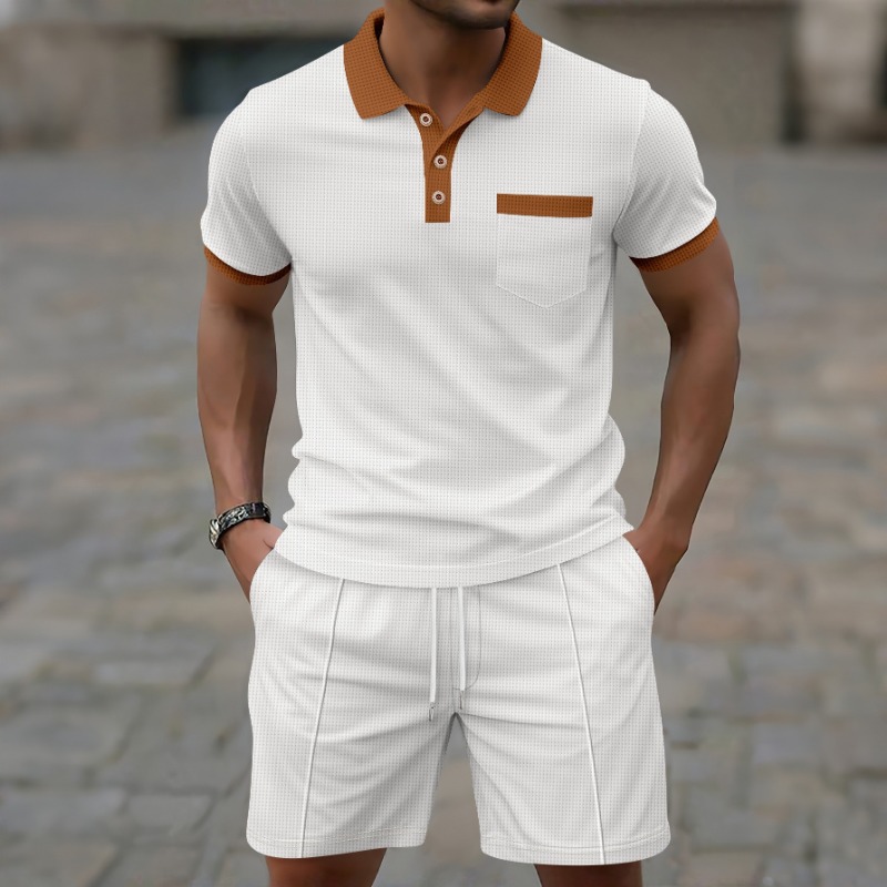 Set Fashion Kasual 2 Potong Te - Quality Men'S Fashion ulasan dan harga