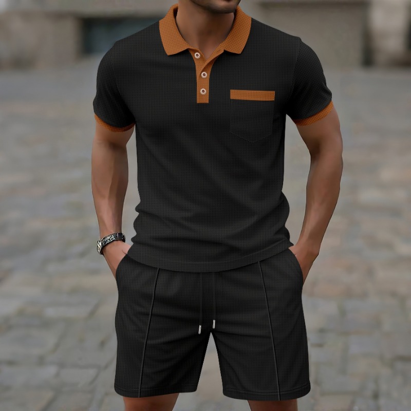 Set Fashion Kasual 2 Potong Te - Quality Men'S Fashion ulasan dan harga
