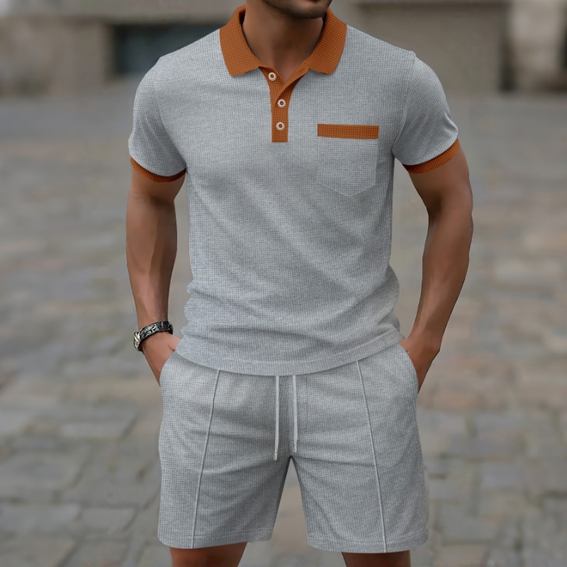 Set Fashion Kasual 2 Potong Te - Quality Men'S Fashion ulasan dan harga