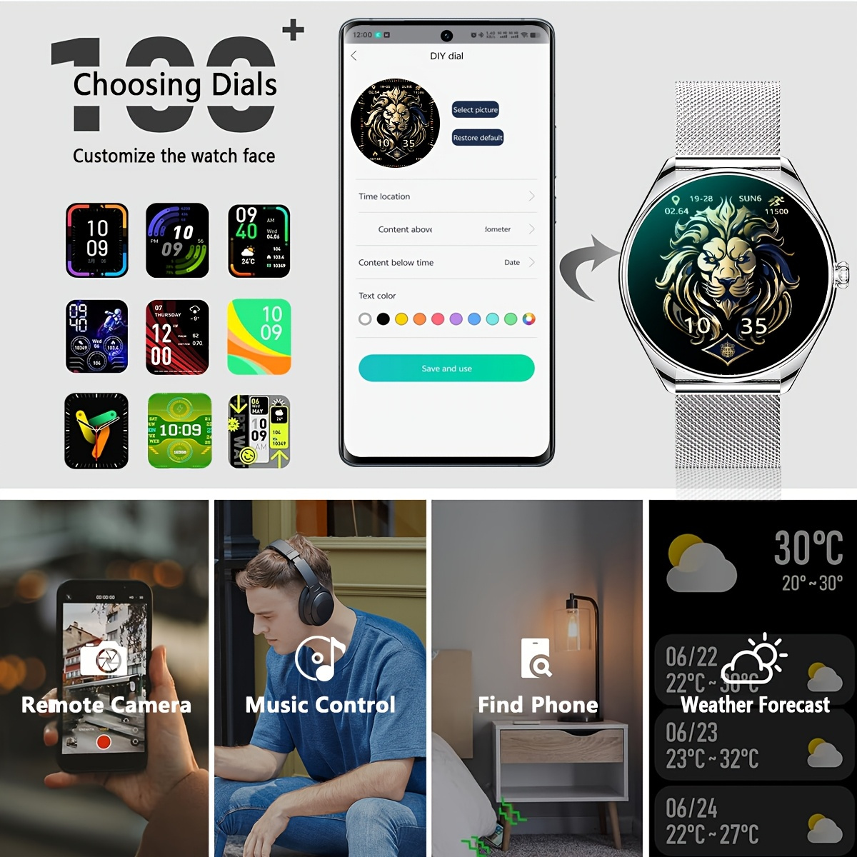 Jam Tangan Pintar Ultra Tipis  - Men'S Fashion Week 2026 ulasan dan harga