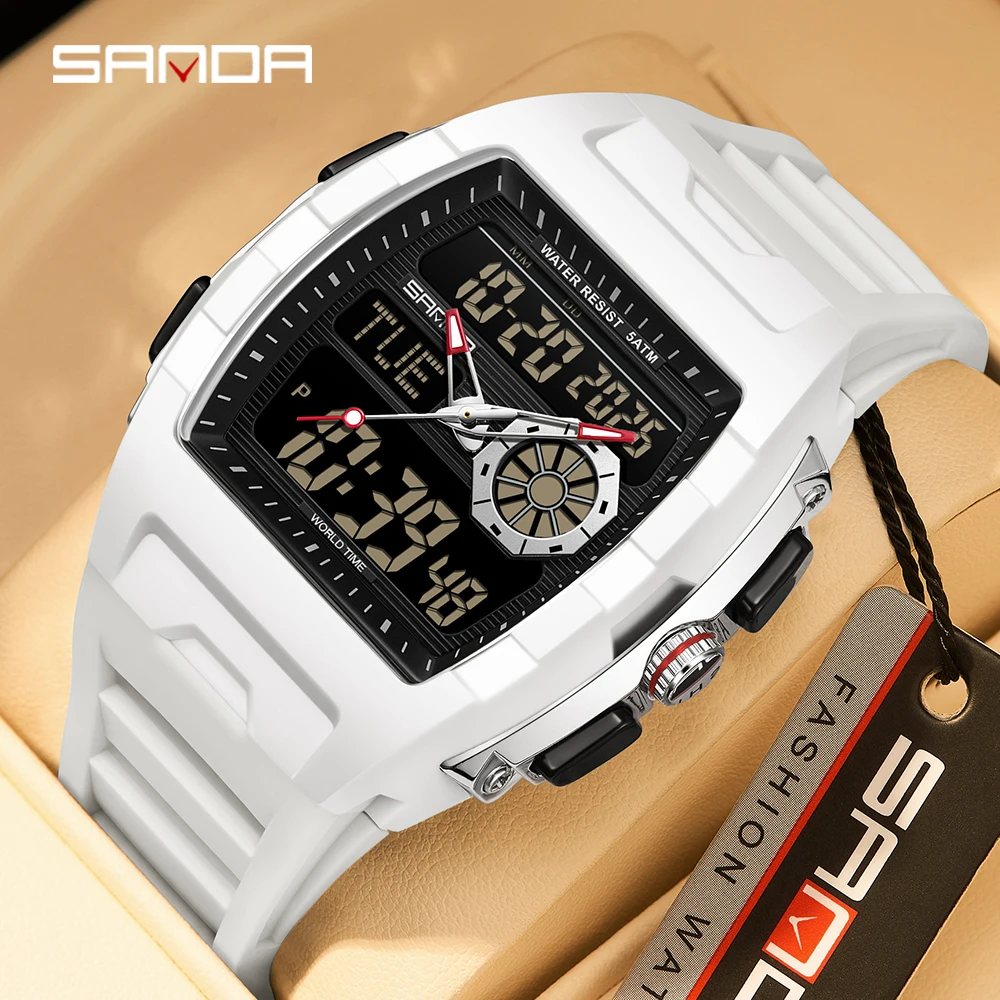 SANDA 2026 Jam Tangan Elektron - Men'S Fashion Week 2026 ulasan dan harga