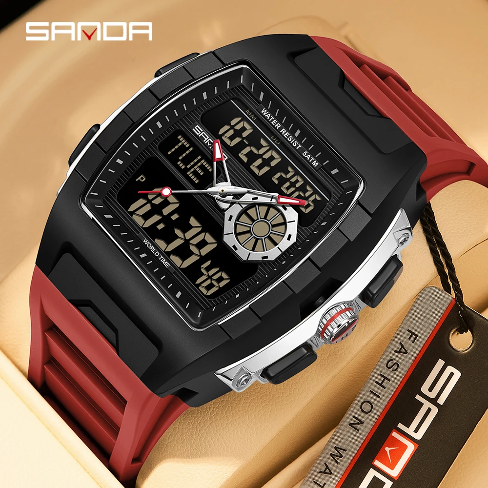 SANDA 2026 Jam Tangan Elektron - Men'S Fashion Week 2026 ulasan dan harga