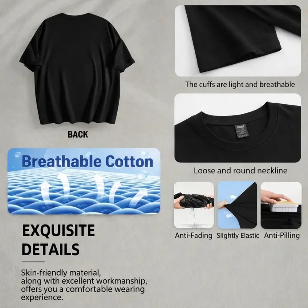 Kaos Cetak Huruf Jam Digital L - Graphic Tee Oversized ulasan dan harga