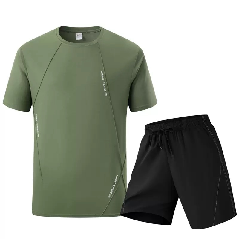 Set Kaus Lengan Pendek Lari Ke - Quality Men'S Fashion ulasan dan harga