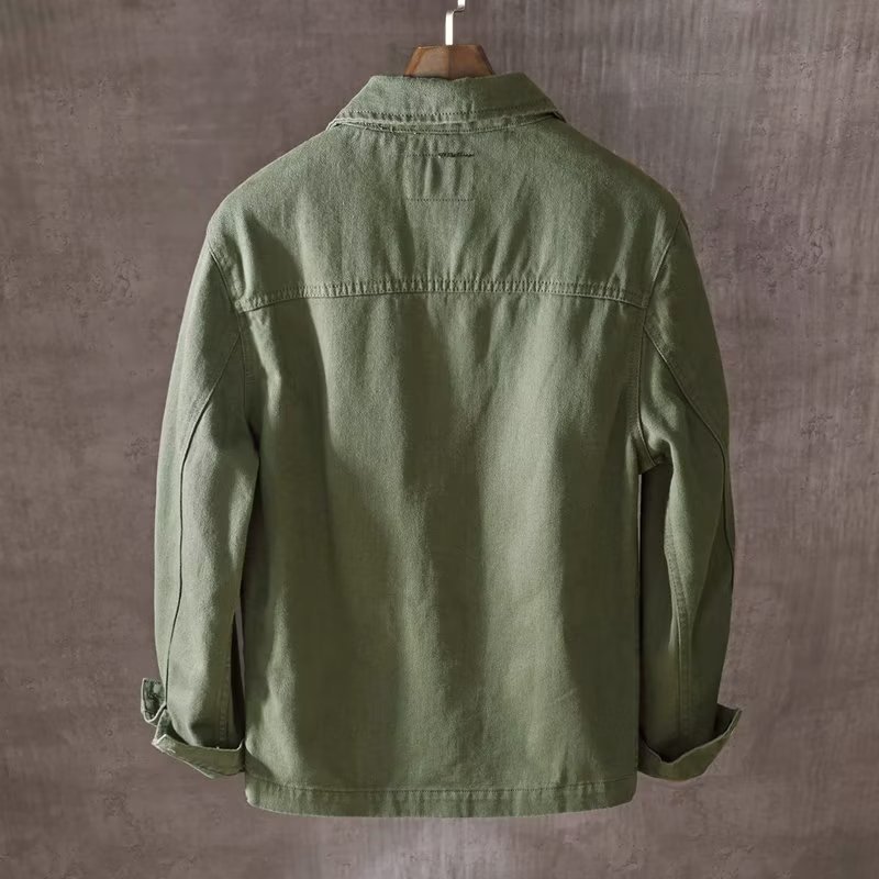 Jaket Longgar Kasual Fashion P - Mens Fashion Denim Jacket ulasan dan harga