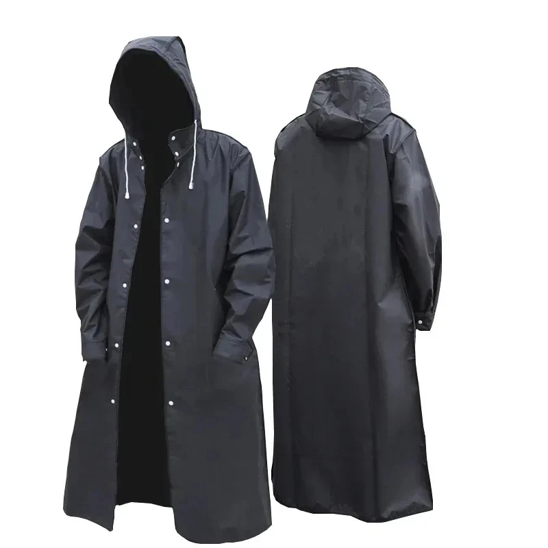 Jas hujan panjang tahan air de - Mens Fashion Poncho ulasan dan harga