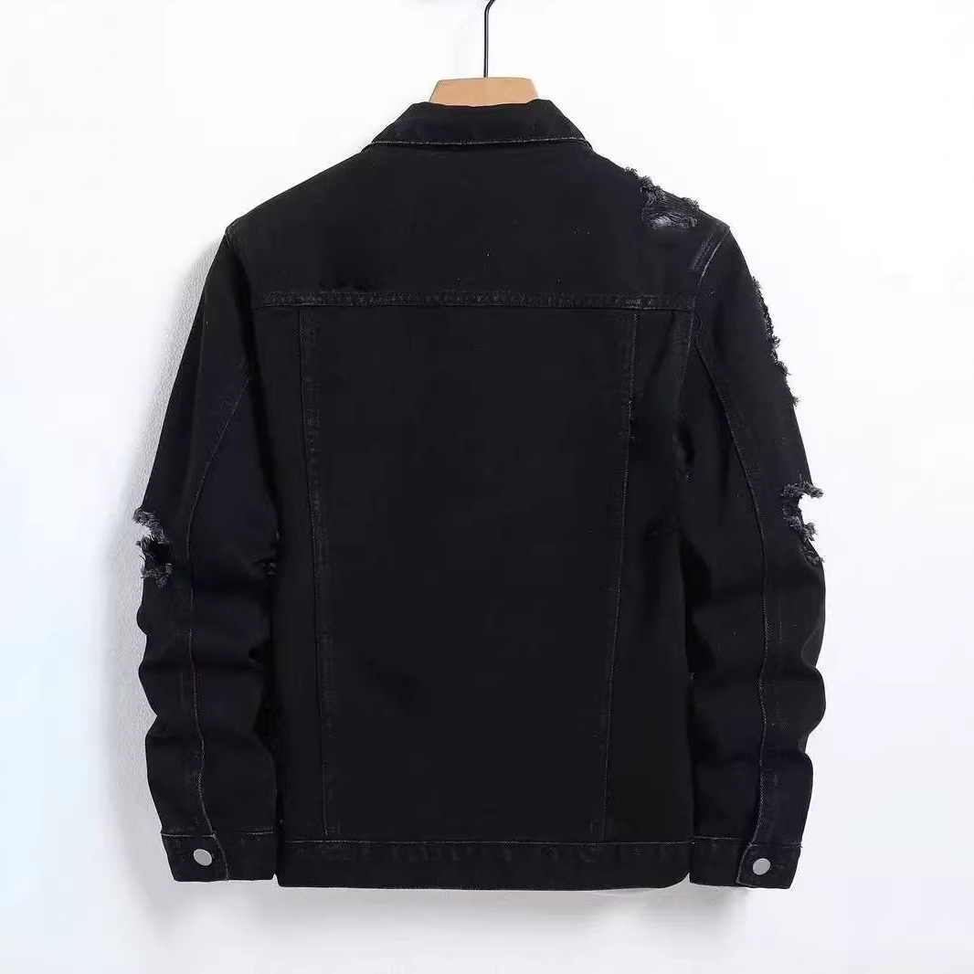 Jaket Denim Pria Musim Gugur M - Mens Fashion Denim Jacket ulasan dan harga