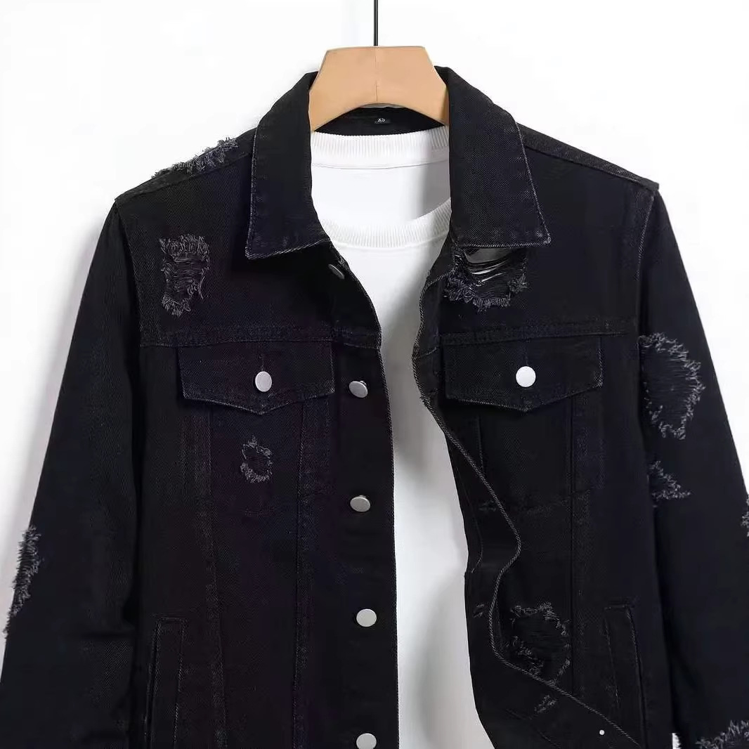 Jaket Denim Pria Musim Gugur M - Mens Fashion Denim Jacket ulasan dan harga