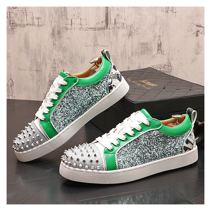 Sepatu Paku Keling Perak Fashi - Mens Fashion Dress Shoes ulasan dan harga