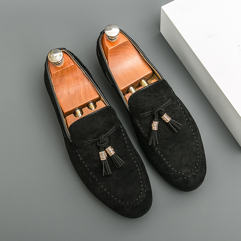 YUYIN Sepatu Pria Kulit Suede  - Mens Fashion Dress Shoes ulasan dan harga