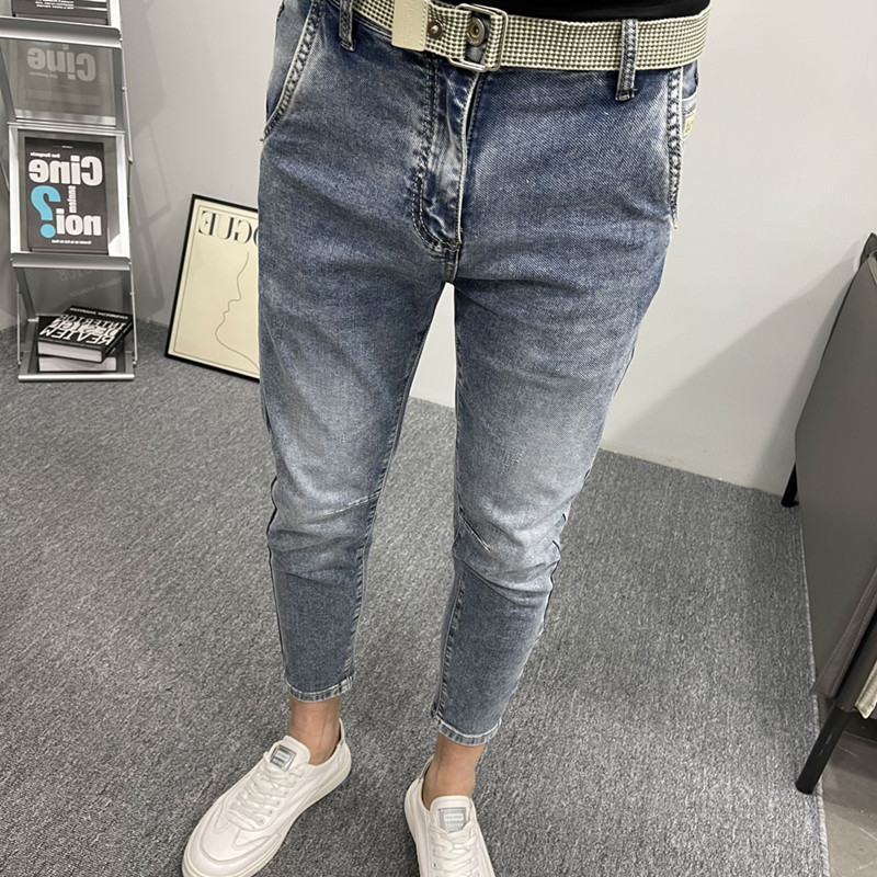Celana Jeans kurus pria, pakai - Skinny Jeans Ripped ulasan dan harga
