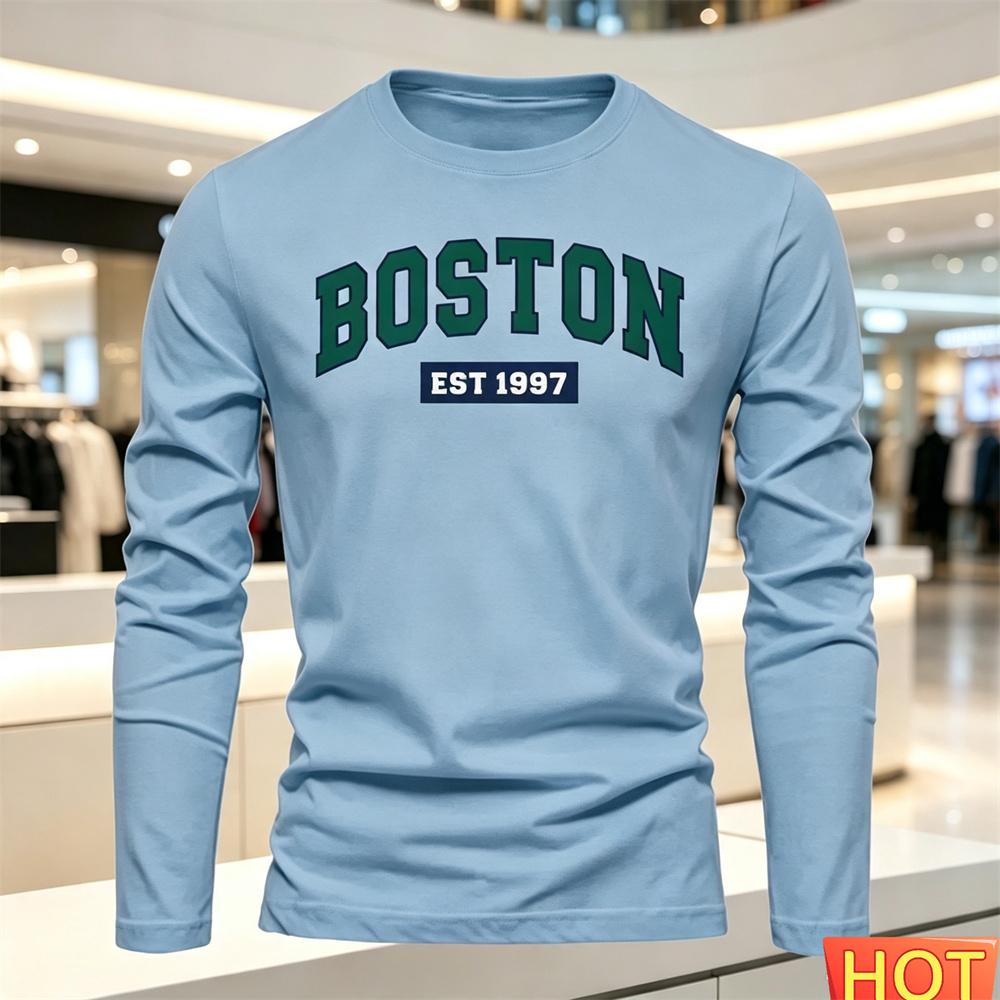 Kaos Lengan Panjang Pria Musim - Quality Men'S Fashion ulasan dan harga