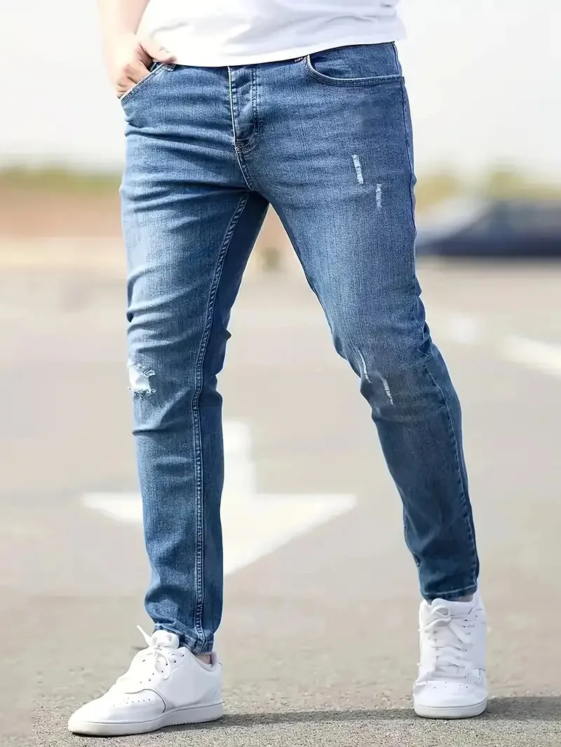 Celana panjang Jeans elastis u - Skinny Jeans Ripped ulasan dan harga