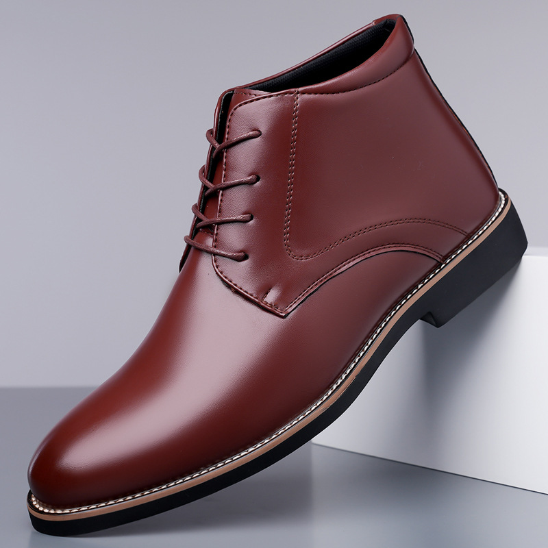 Sepatu bot kulit pria model hi - Mens Fashion Dress Shoes ulasan dan harga