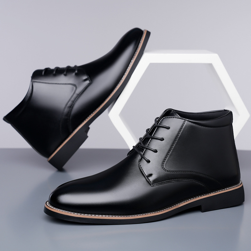 Sepatu bot kulit pria model hi - Mens Fashion Dress Shoes ulasan dan harga