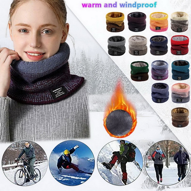 Syal Kepala Gradien Rajutan Wa - Men Scarf Wool ulasan dan harga