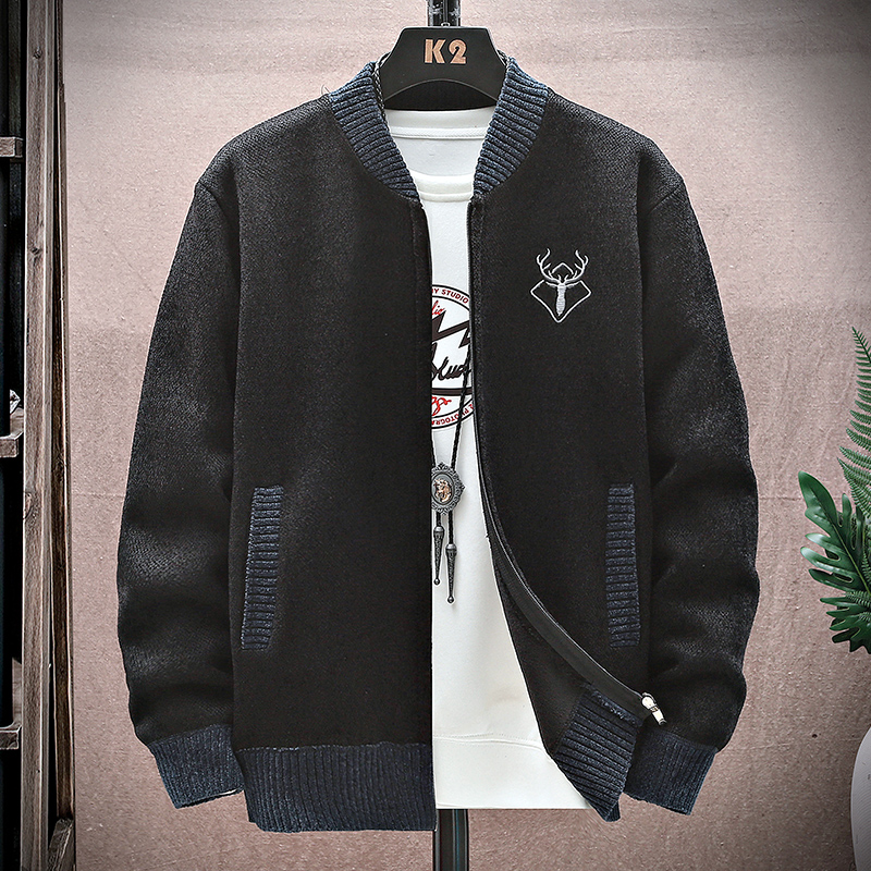 Kardigan Pria Rajutan Sweaterc - Men'S Fashion Zip Sweater ulasan dan harga
