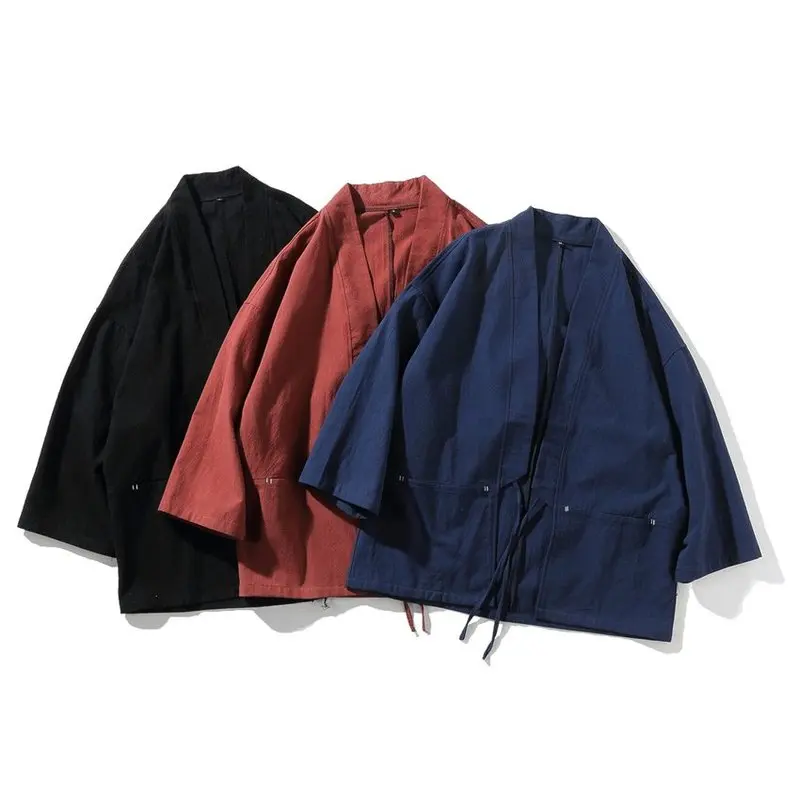 Tradisional Gaya Jepang Fashio - Men'S Fashion Zip Sweater ulasan dan harga
