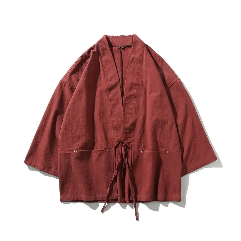 Tradisional Gaya Jepang Fashio - Men'S Fashion Zip Sweater ulasan dan harga