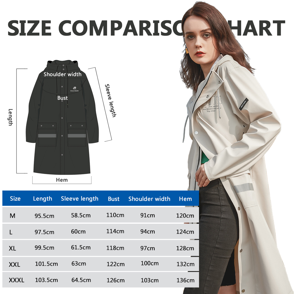 Jas Hujan Panjang Anti Air unt - Mens Fashion Poncho ulasan dan harga