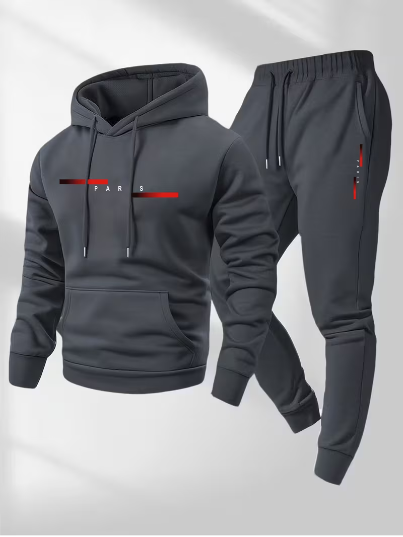 Set Hoodie dan Celana Thermal  - Men'S Fashion Hoodie ulasan dan harga